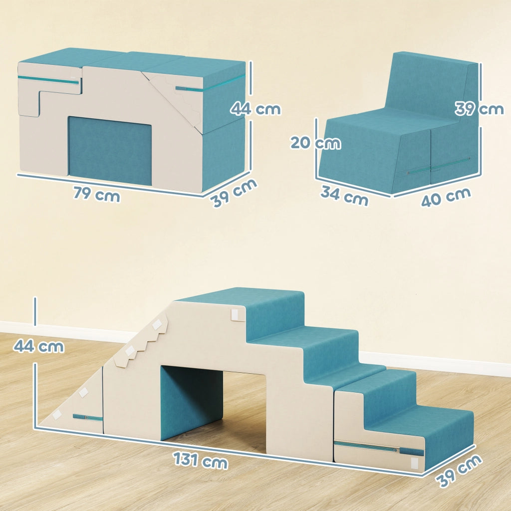 Set Blocchi da Gioco per Bambini ¨C Minimal ¨C Beige e Blu