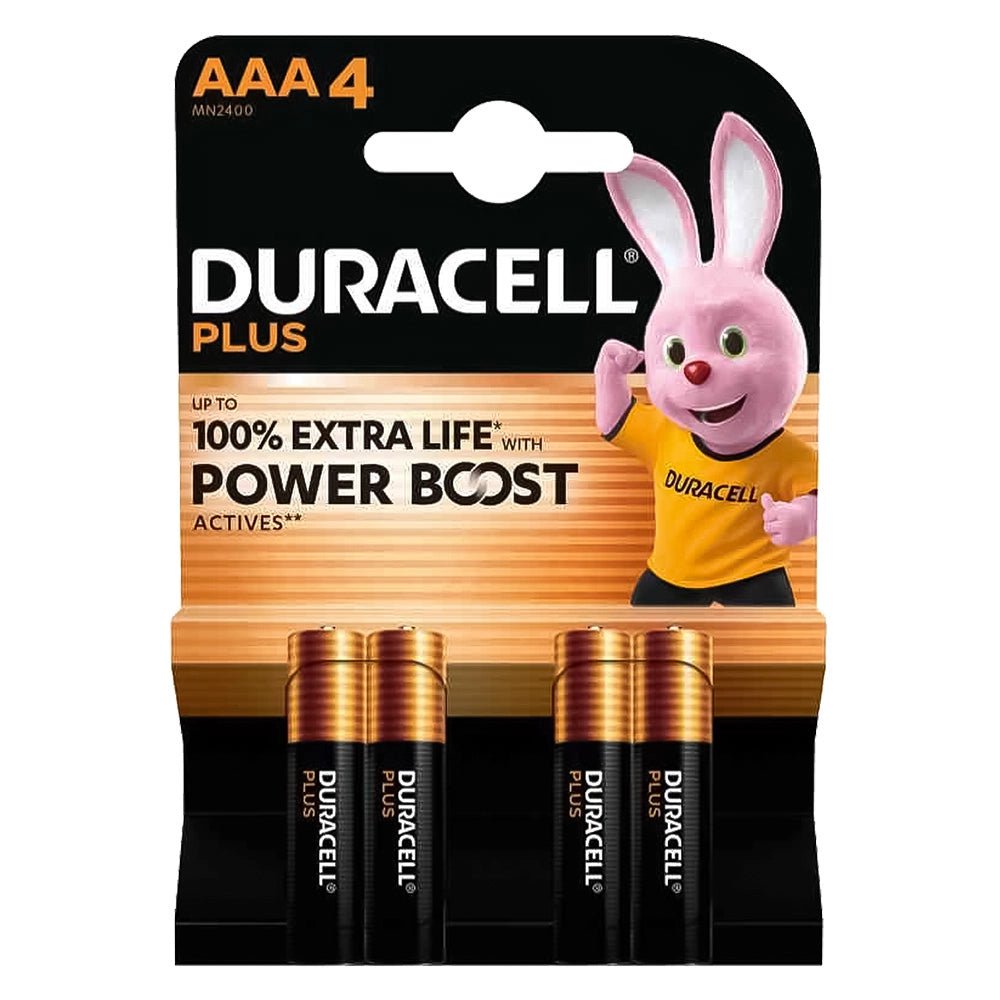 PILA MINISTILO 'MN 2400' Pz 4 - 1,5 V - AAA (Plus 100)- 10 blister  - DURACELL