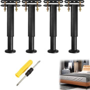Supporti per mobili - Regolabili - Nero - Supporti per cassetti - Adatti per divani e poltrone - Set da 4 pezzi (18-31 cm)
