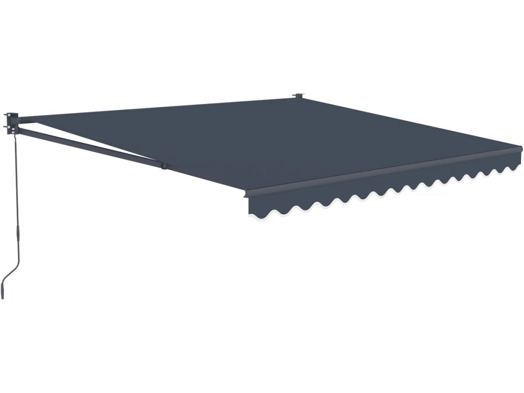 Tenda da sole retrattile in alluminio 2,5 x 3 m "Ombra 3" - Grigio antracite