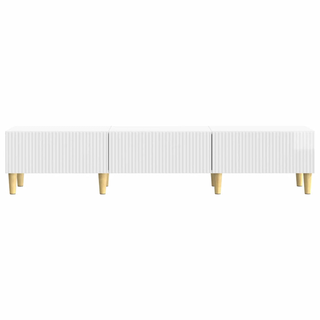 Mobile TV | Armadietto TV | Mobile Porta TV Bianco Lucido 147 x 34,5 x 30 cm Legno ingegnerizzato
