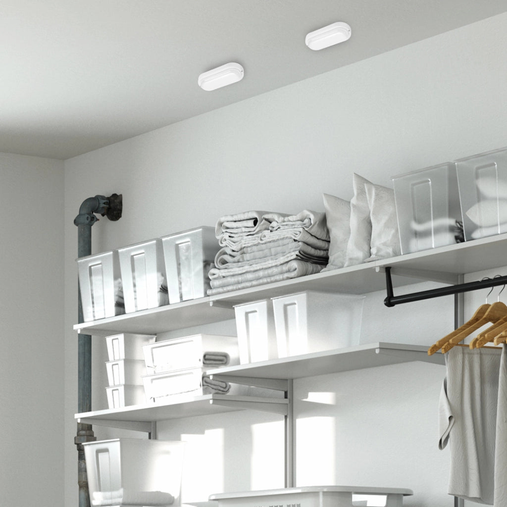 Plafoniera ovale bianca LED 18W 4000K IP64 Davo Eko-Light
