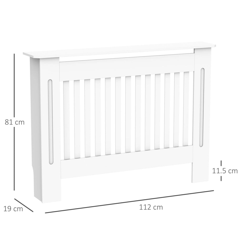 Copritermosifone a Doghe ¨C Minimal ¨C Bianco 112x19x81 cm