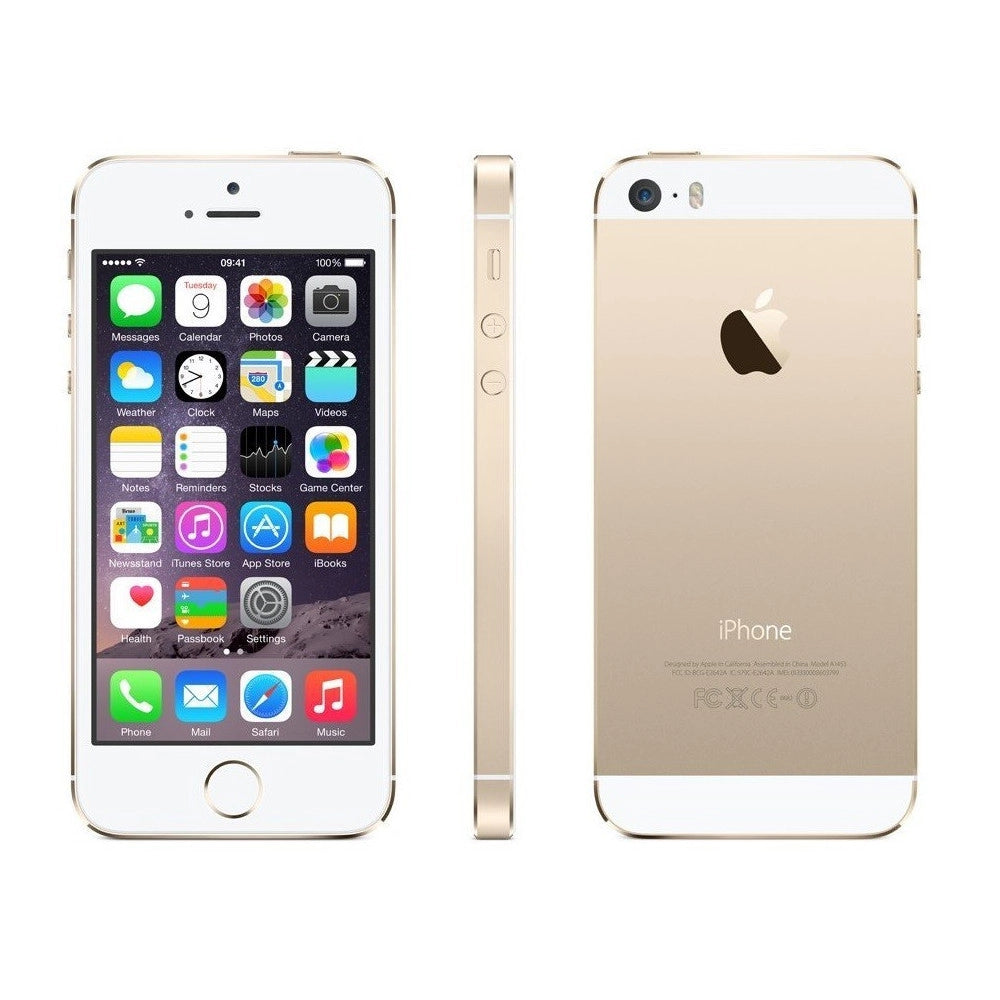 Trade Shop - Scocca Panello Posteriore Oro Back Cover Tasti Tasto Volume Slot Sim Iphone 5s -