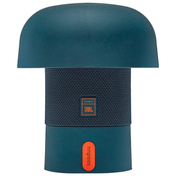 Kooduu Sensa Play Mini, lampada altoparlante Bluetooth, audio JBL 8W, luce LED dimmerabile, USB-C, Deep Aquamarine