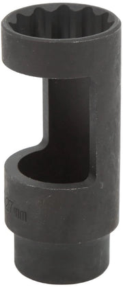 Strumento di rimozione dell'iniettore 1/2 pollici Drive 27mm - Connettore dell'iniettore - Acciaio al Cr-Mo - 12 punte - Universale per auto - Qualità professionale