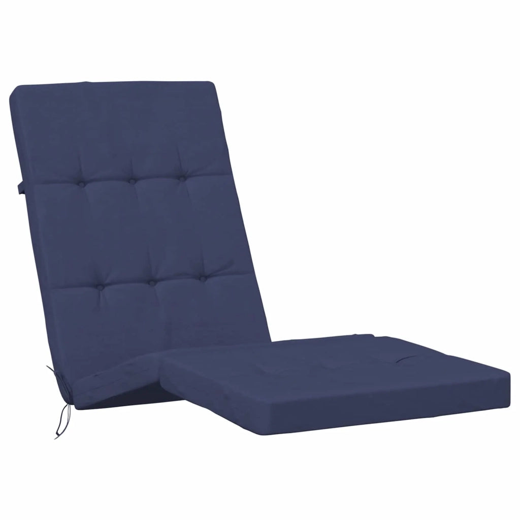 Cuscino da Esterno 2 pcs Blu navy 180 x 55 x 7 cm Tessuto 379391