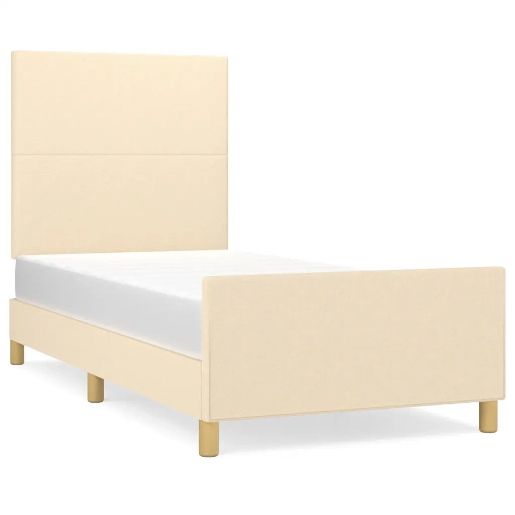 Giroletto senza Materasso Crema 90x200 cm in Tessuto 3124868