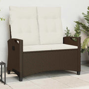 Panchina da giardino Marrone e Crema 105 x 60 x 112 cm