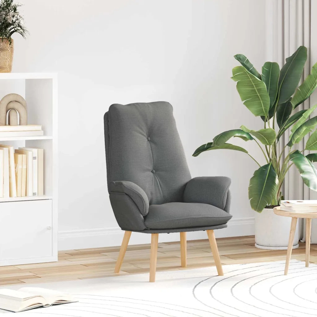 poltrona Grigio scuro 69 x 74 x 93 cm Tessuto e compensato 42001851