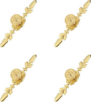 4 pezzi di maniglia di apertura a mano per cassetti - maniglia di apertura a mano a trazione - cassetti per mobili - cassetti per abbigliamento - cassetti per cucina - finitura oro.