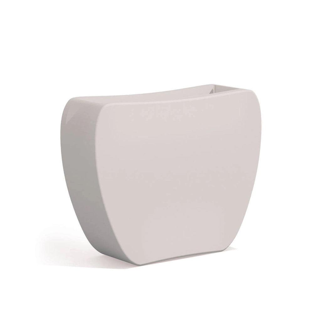 VASO FIORIERA MOD. HEART IN RESINA 100x30x80H MODERNO - MONACIS Colore: Bianco