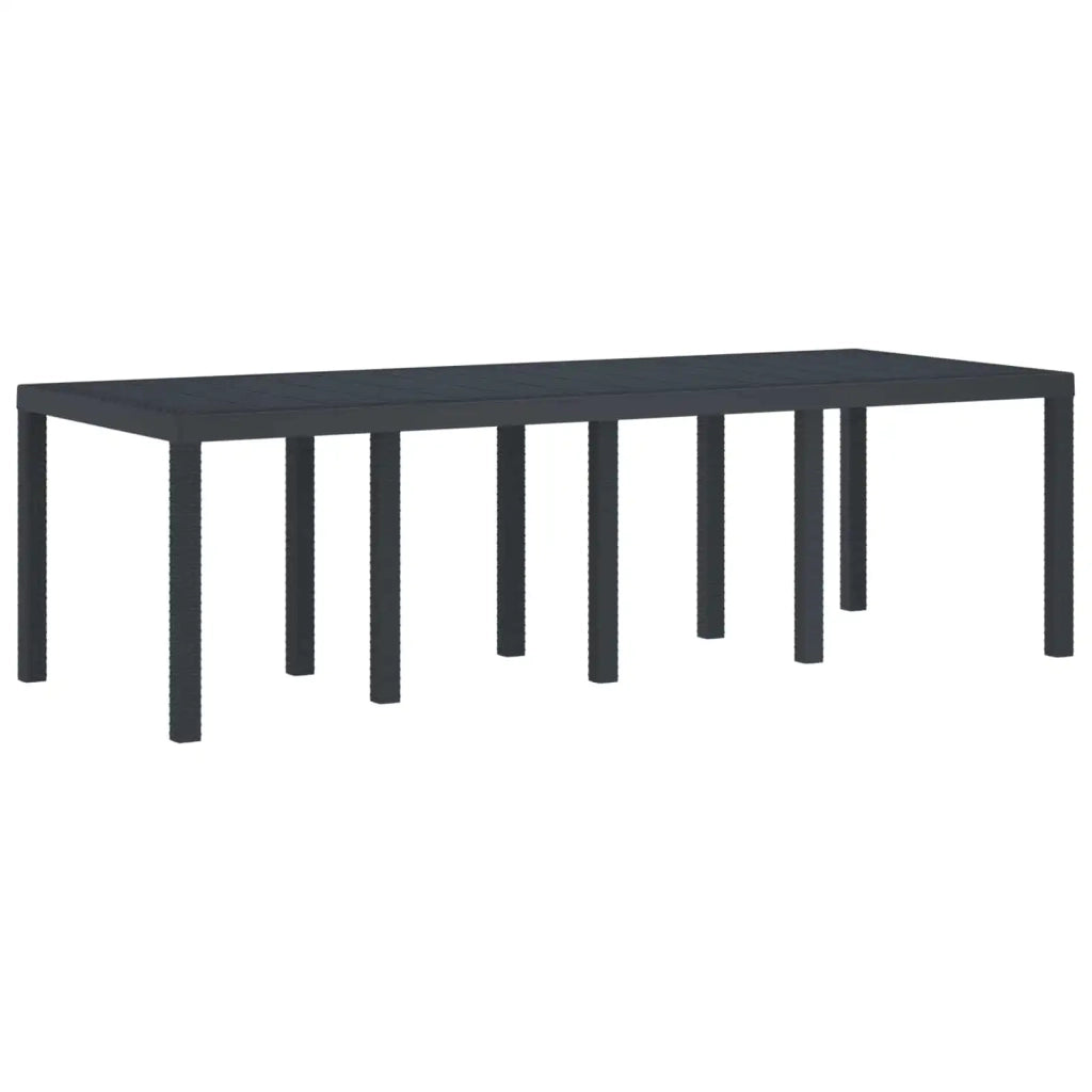 Set da Pranzo per Giardino 11 pcs Antracite Polipropilene 3378592