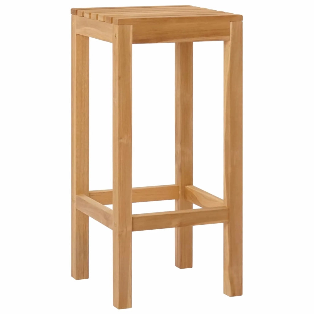 Sgabello da bar 4 pcs Marrone Legno di teak solido 42030010