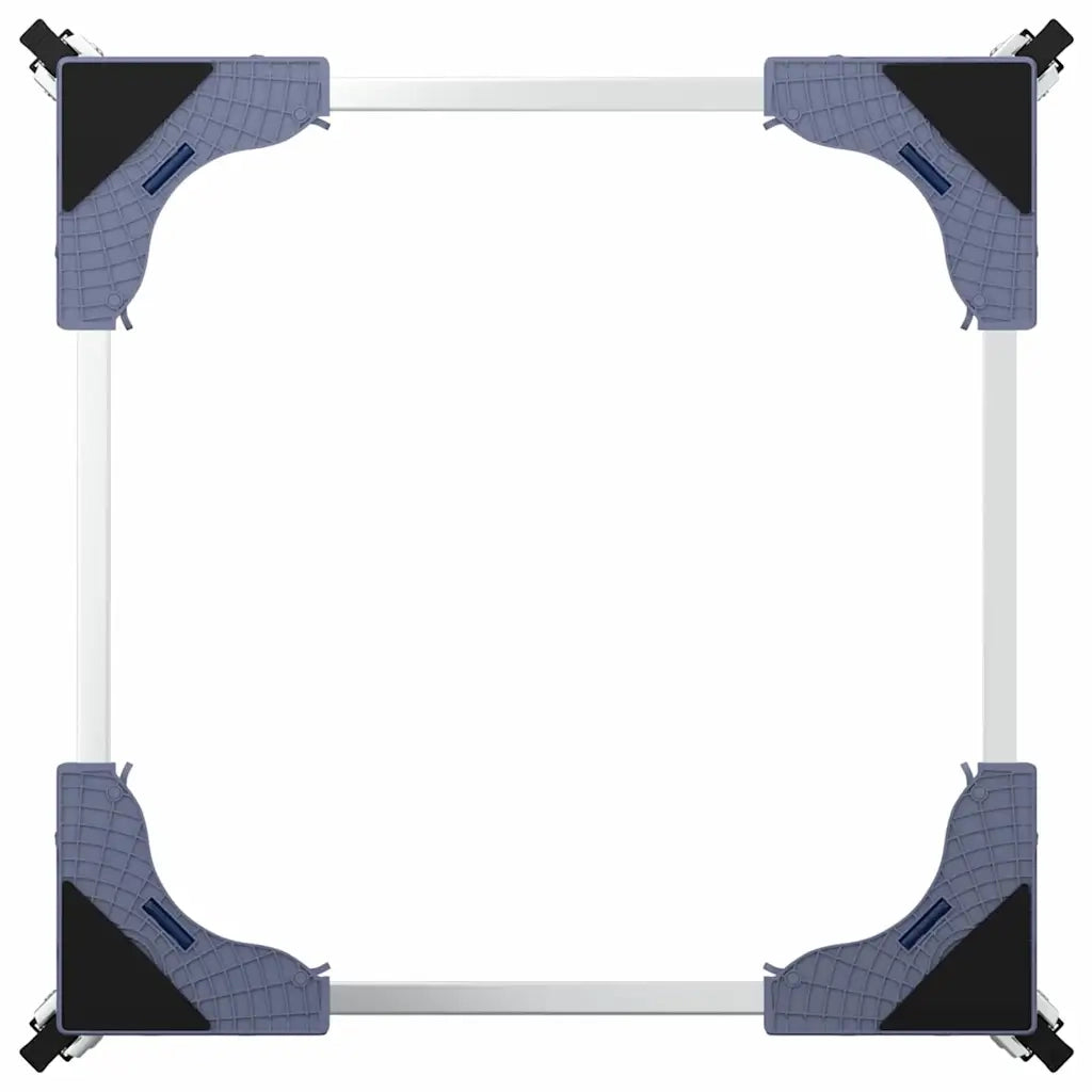 Base per lavatrice Grigio 66 x 66 x 12 cm Acciaio inossidabile 42009959