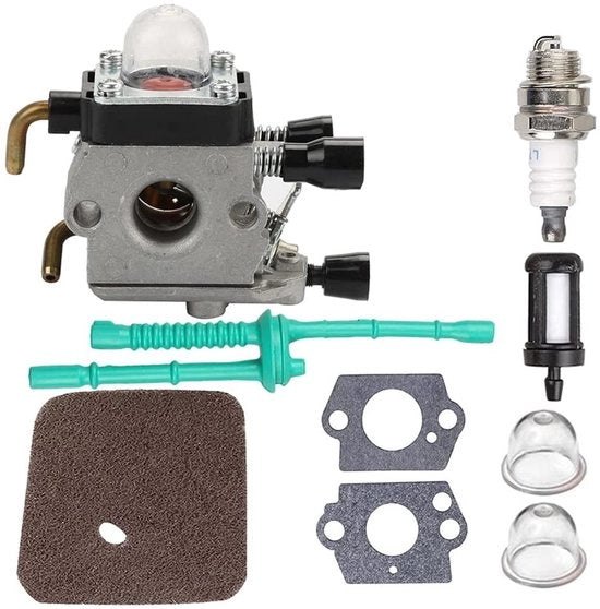 Set di Carburatore - Filtro d'Aria - Filtro Carburante - Guarnizione - Accendino - Ricambi di Rimpiazzo per FS38/FS45/FS55 - Parte di Ricambio Motoristica