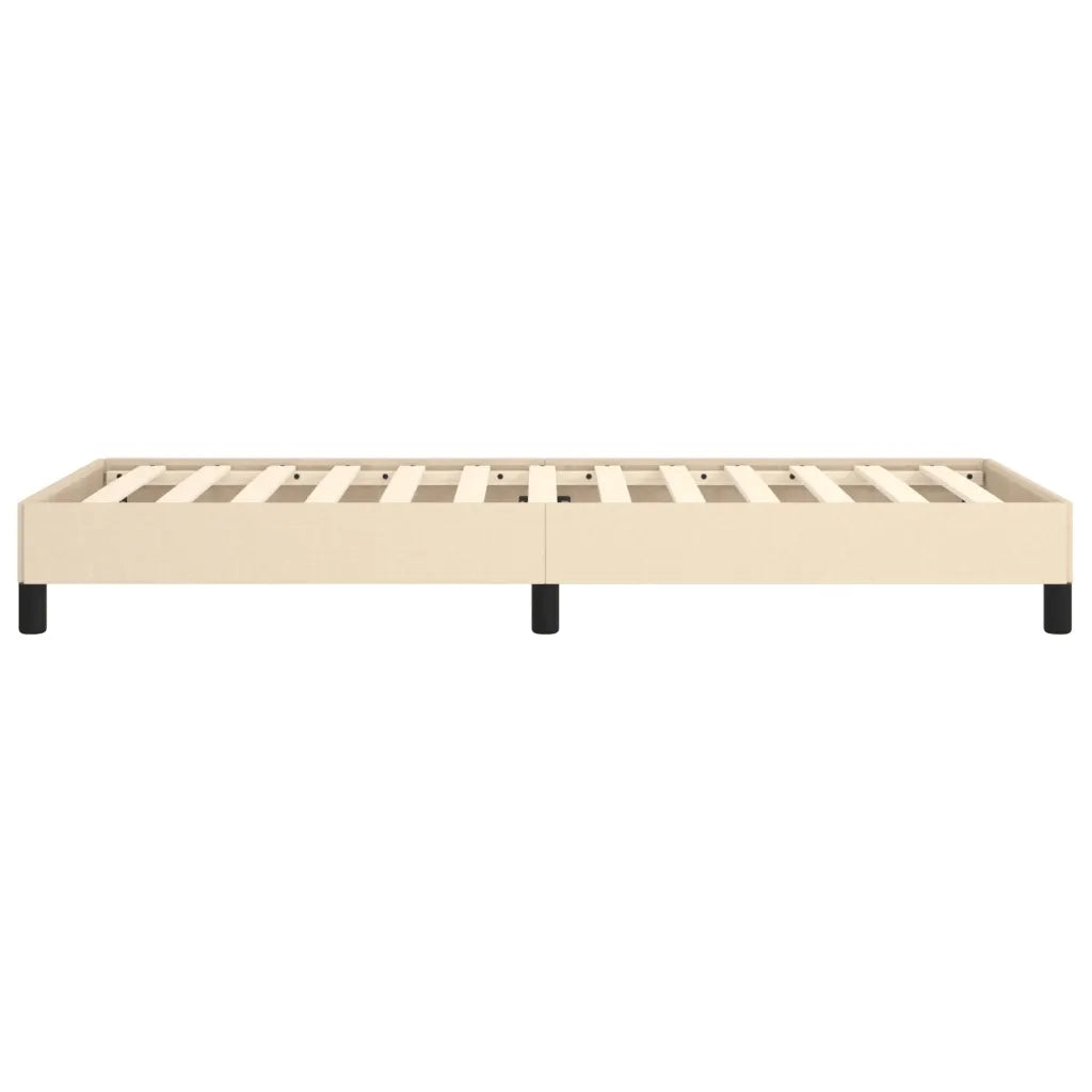Letto singolo | Letto per adulti | Giroletto senza Materasso Crema 80x200 cm in Tessuto