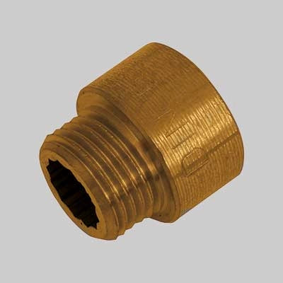 PROLUNGA OTTONE GIALLO - 1 x 15 - 5 pezzi - MADE IN ITALY
