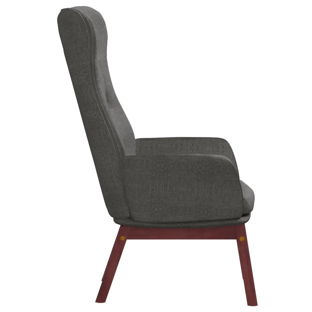 Sedia Relax Grigio Scuro in Tessuto 341269