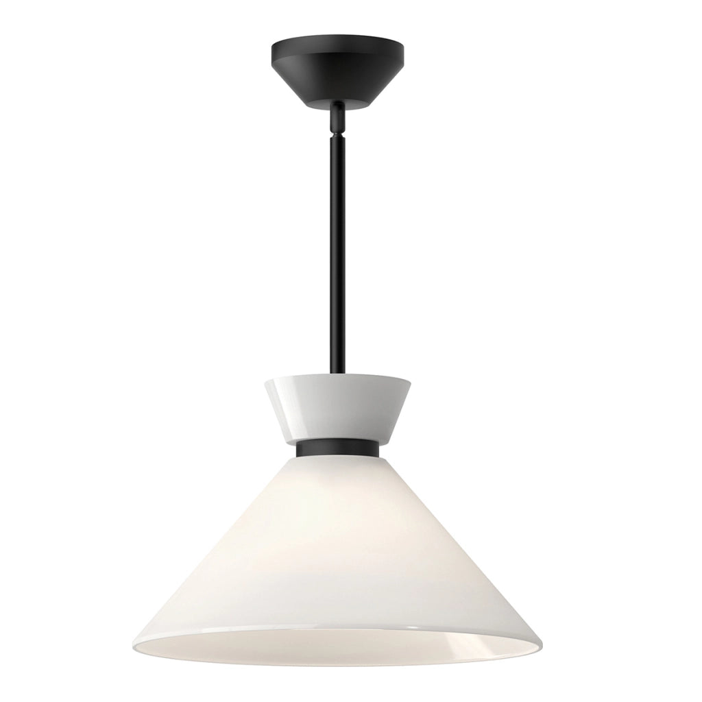 Lampada sospesa Halston Alora Mood nero/bianco E27