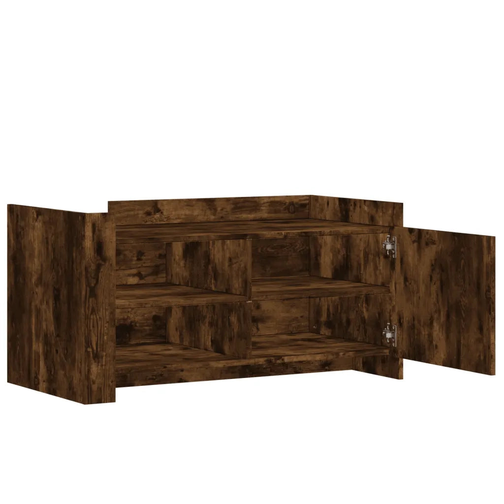Tavolino salotto | Tavolino da caff¨¨ | Tavolino da Soggiorno Rovere Fumo 100x50x50 cm in Legno Multistrato