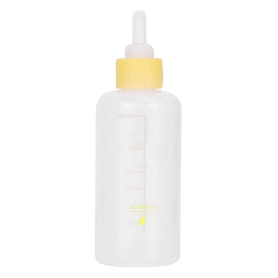 Flessa per Lattazione 60 ml - 6 pezzi - Succhiazione per Puppi/Cuccioli - Alimentazione Animali - Gel di Silice - Inclusa Spazzola per Pulizia - Flessa per Lattazione