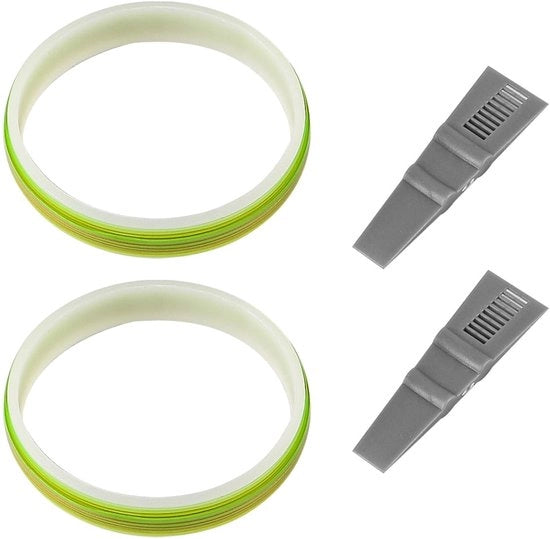 Tubo adesivo a rullo 5m - 2 rotoli - Vinile - Autoadesivo - Flessibile - Disegno semi-trasparente - Nastro adesivo in vinile
