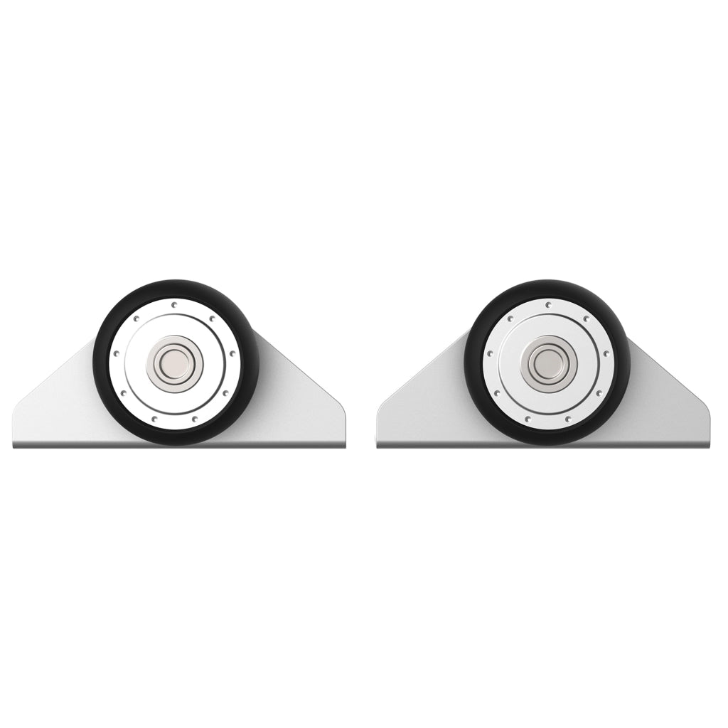 Kit Porta Scorrevole con Rulli e Guida ¨C Minimal ¨C Metallo 186x3x4 cm