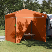 Tenda Gazebo Arancione 243 x 243 x 251 cm Tessuto 42007382