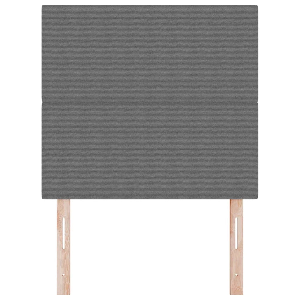 Testiera | Testata Grigio chiaro 100 cm Tessuto in Cords