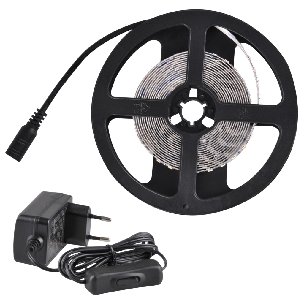 Kit striscia LED 3m 24V 2700K IP20 con switch Polux