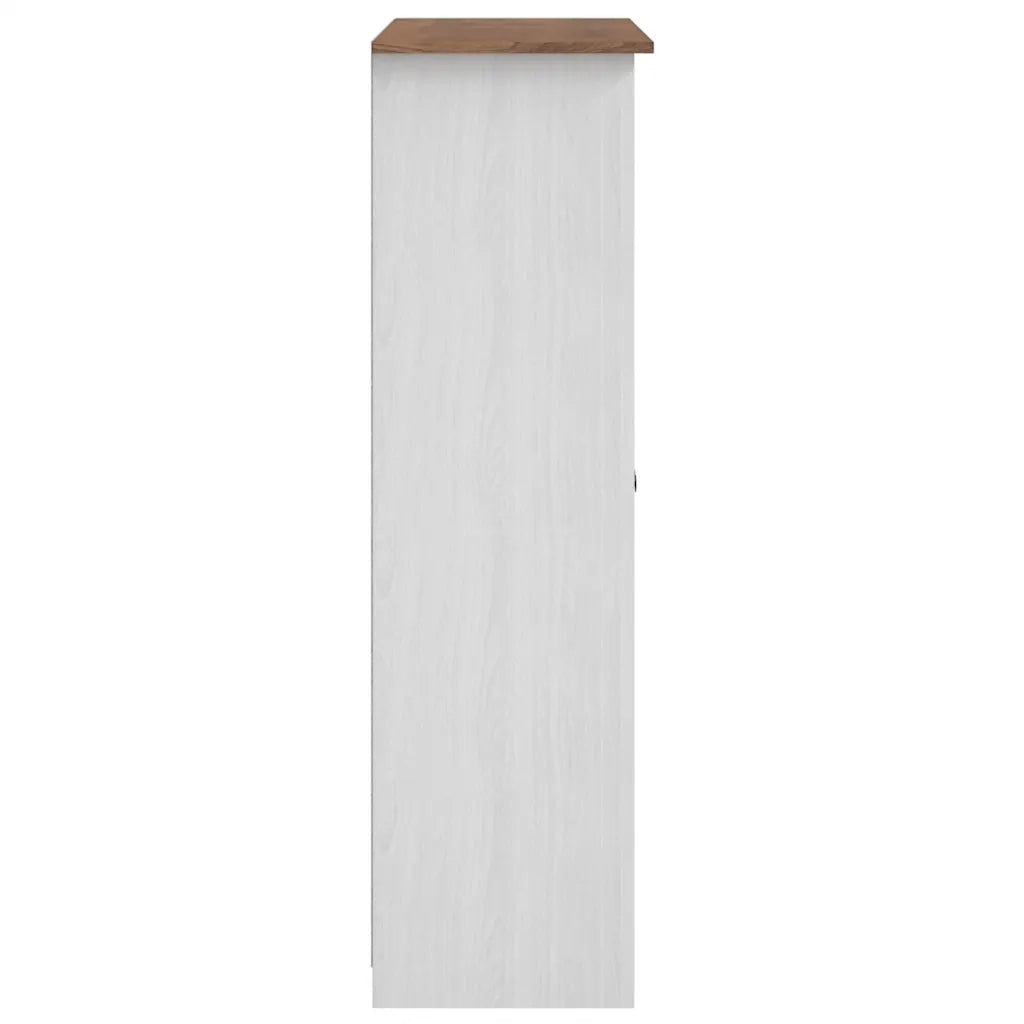 Armadio a 3 Ante Bianco 118x50x171,5cm in Pino Panama Range CFW2236704