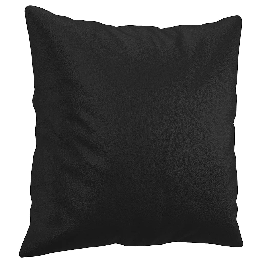Divano a 2 Posti con Cuscini-Sofa 2 Posti con Cuscini Nero 120 cm in Similpelle 312804
