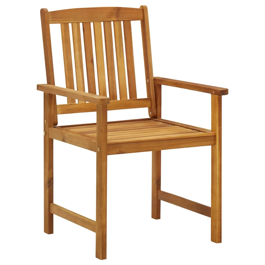 Sedie da Giardino con Cuscini 6 pz in Legno Massello di Acacia 3078159