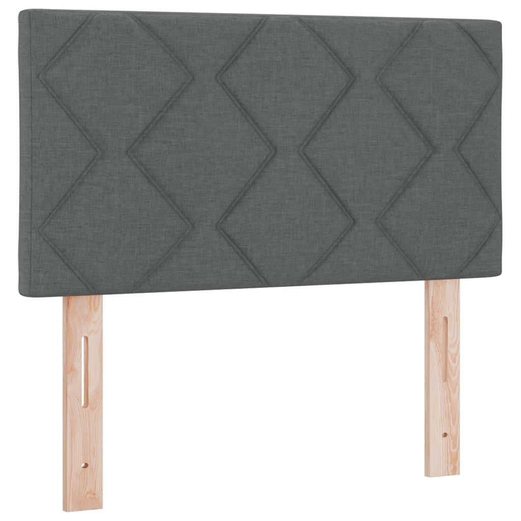 Testiera | Testata Grigio scuro 80 cm Tessuto