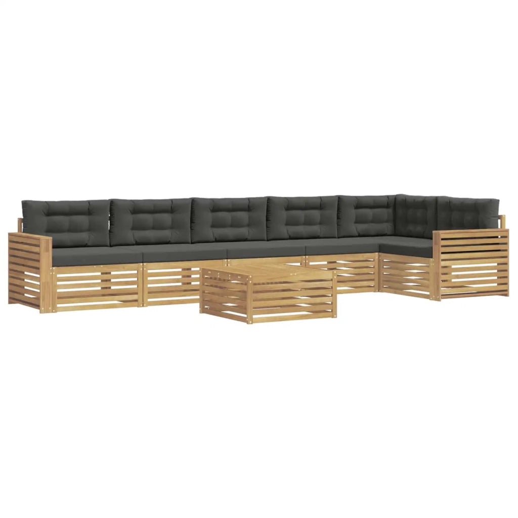 Set di divani da esterno 7 pcs Bianco e Antracite 3390612