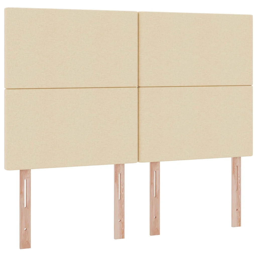Letto con contenitore e LED Crema 140 x 190 cm Poliestere 3372355