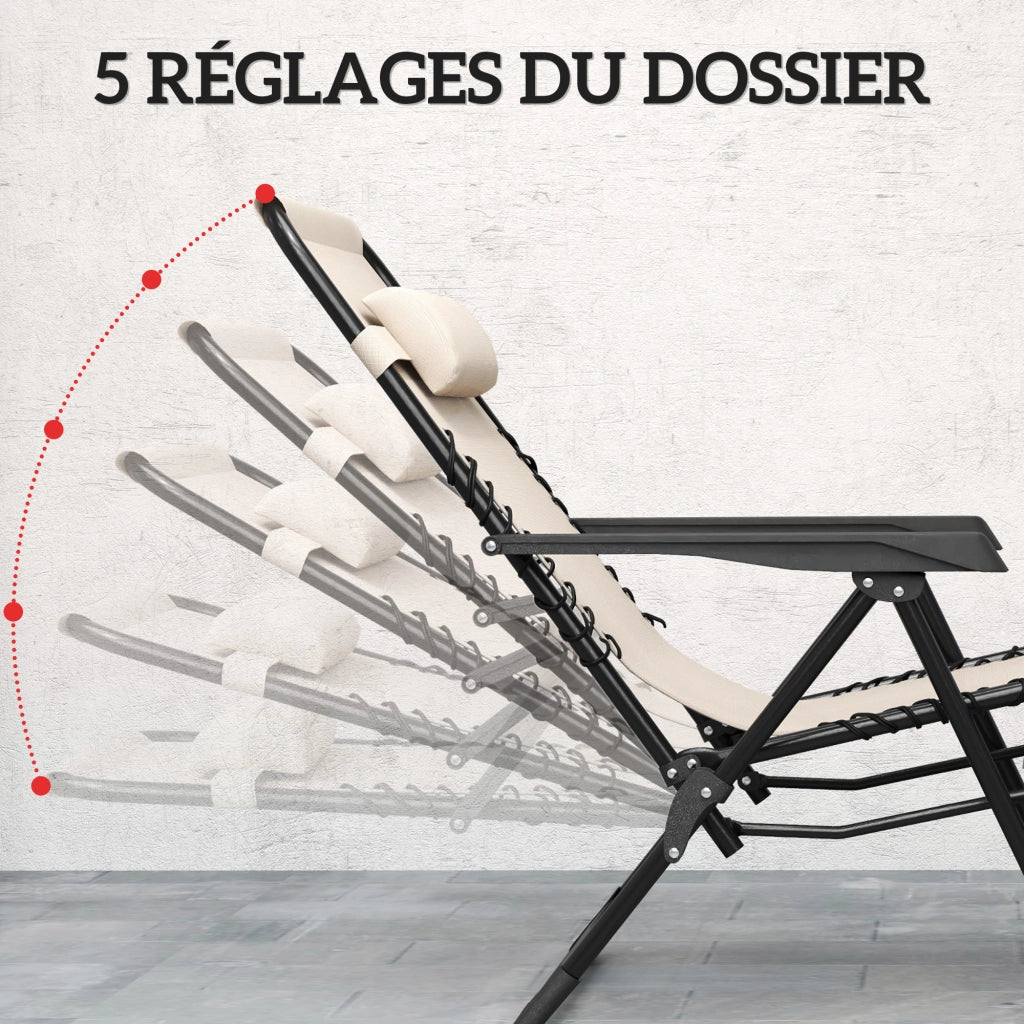 Sedia da pranzo ¨C Minimal ¨C Beige, 2 pezzi, pieghevole, con tavolino