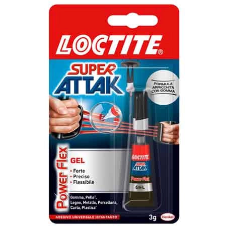 COLLA 'SUPER ATTAK POWER FLEX' 3 gr - LOCTITE