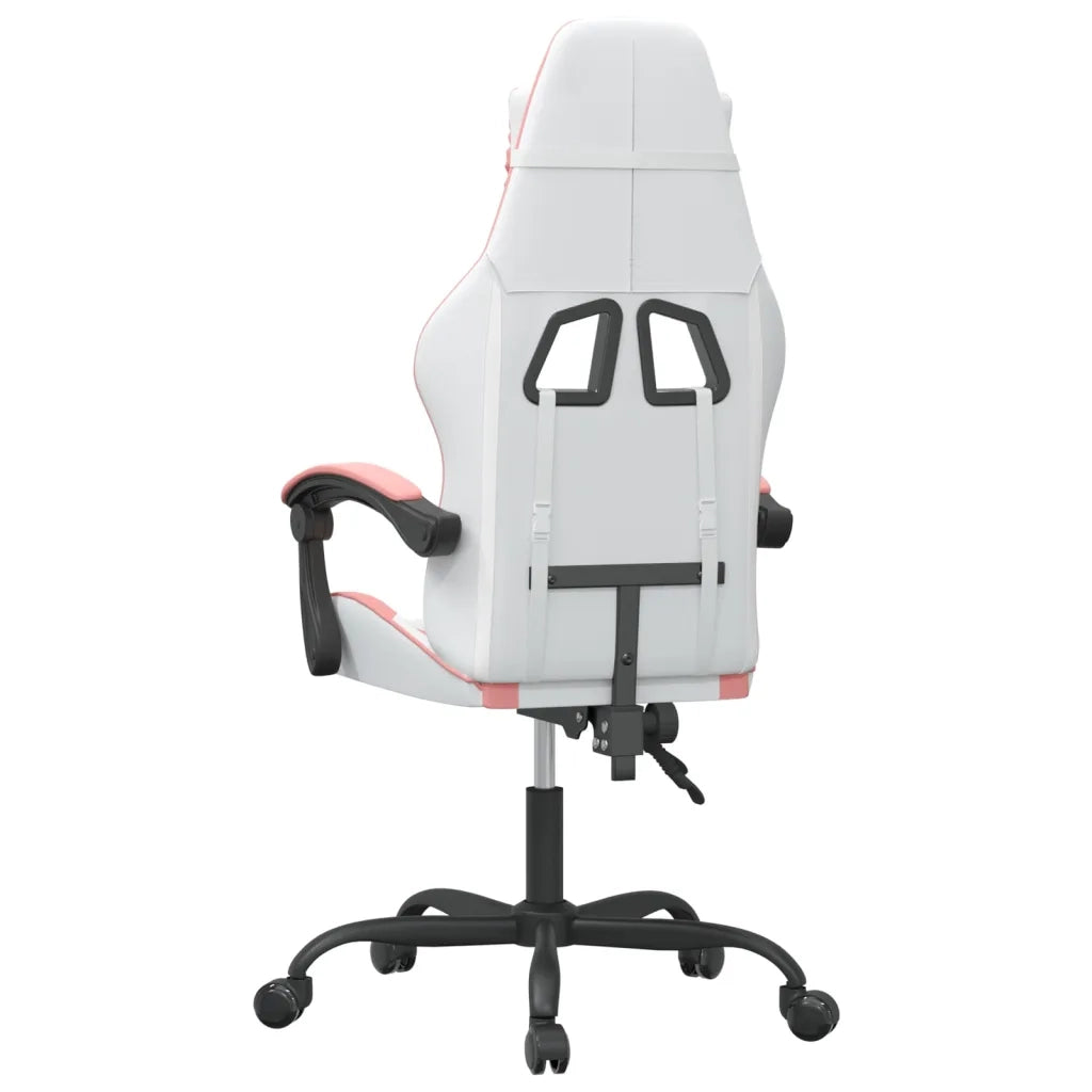 Sedia da Gaming Bianco e Rosa in Similpelle 3143875