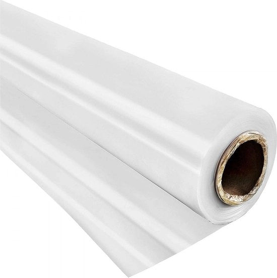 Folie per serre, 12 x 28 m, tunnel per verdura, foglia di polietilene per orto, 6 mil spessore, copertura per serra, plastico per tunnel, resistente alle radiazioni UV, alta resistenza, impermeabile per serra.