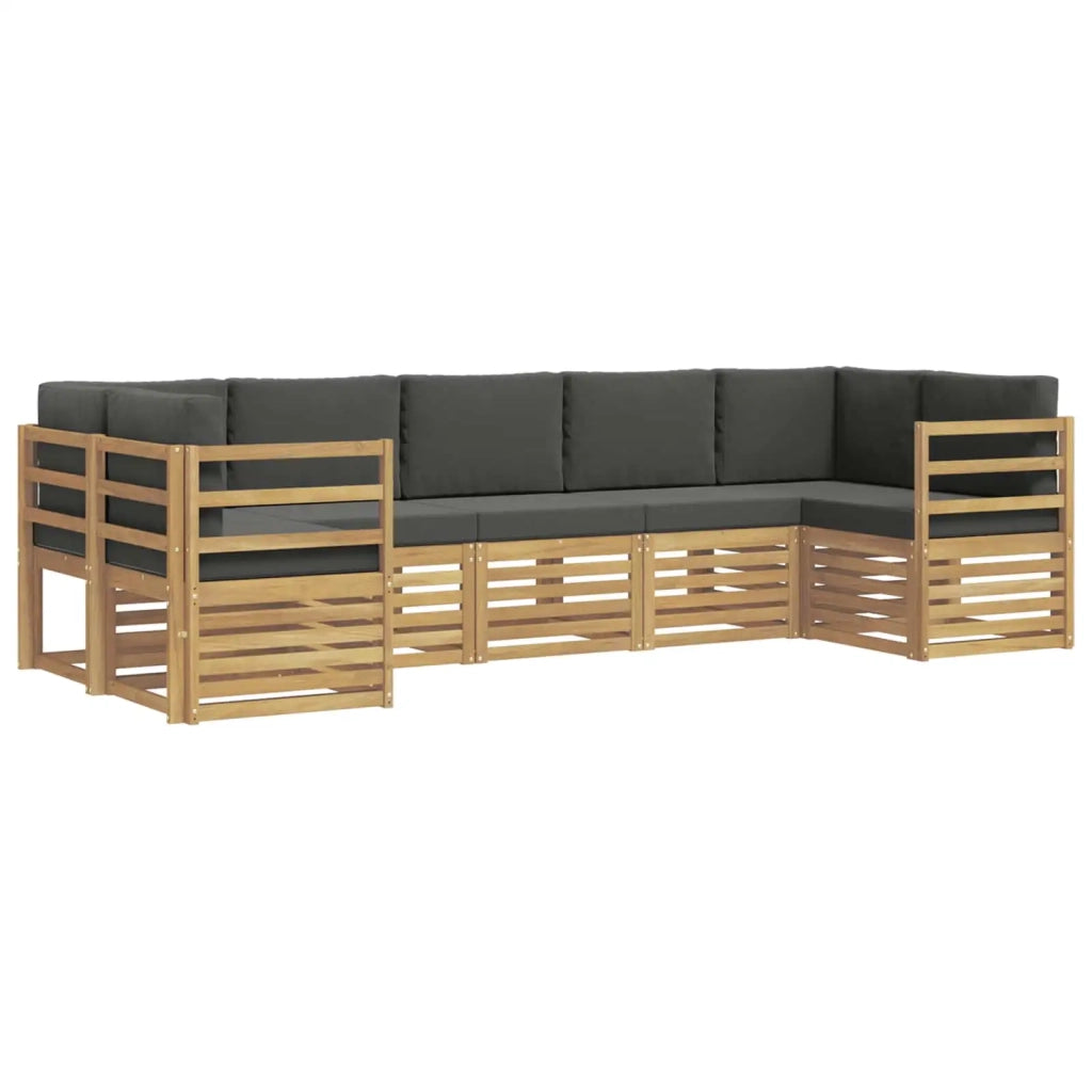 Set divano sezionale 7 pcs Bianco e Antracite 3392417