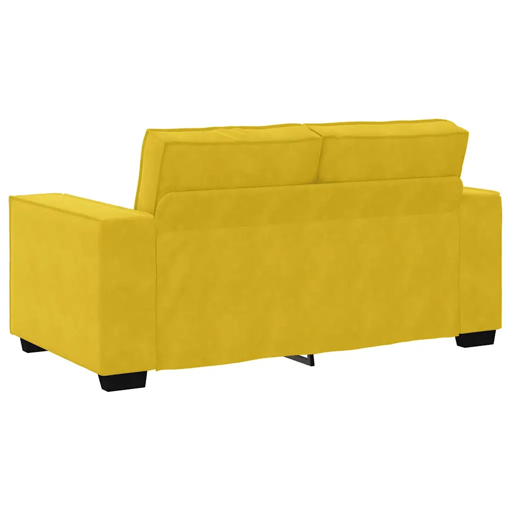 Divano a 2 Posti-Sofa 2 Posti giallo 120 cm in Velluto 749081