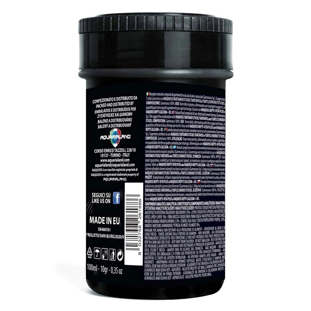Haquoss Gammarus Natural - 100% Gammarus per tartarughe acquatiche Formato: 250 ml