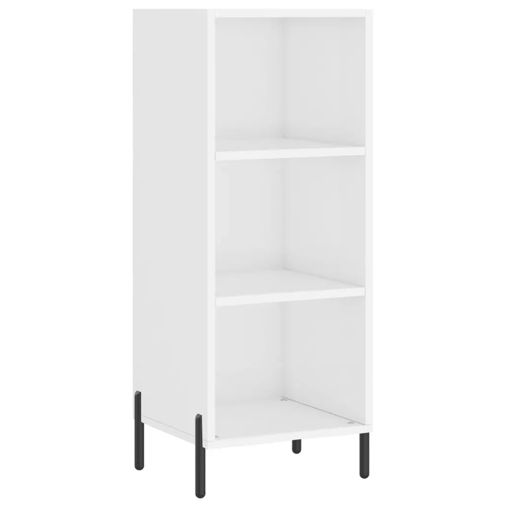 Credenza-Buffet-Armadio da cucina Bianco Lucido 34,5x32,5x90 cm in Legno Multistrato 454907