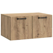 Mobile Porta TV da Muro-Credenza per TV sospesa Rovere Artigianale 59,5 x 41 x 30 cm 689125