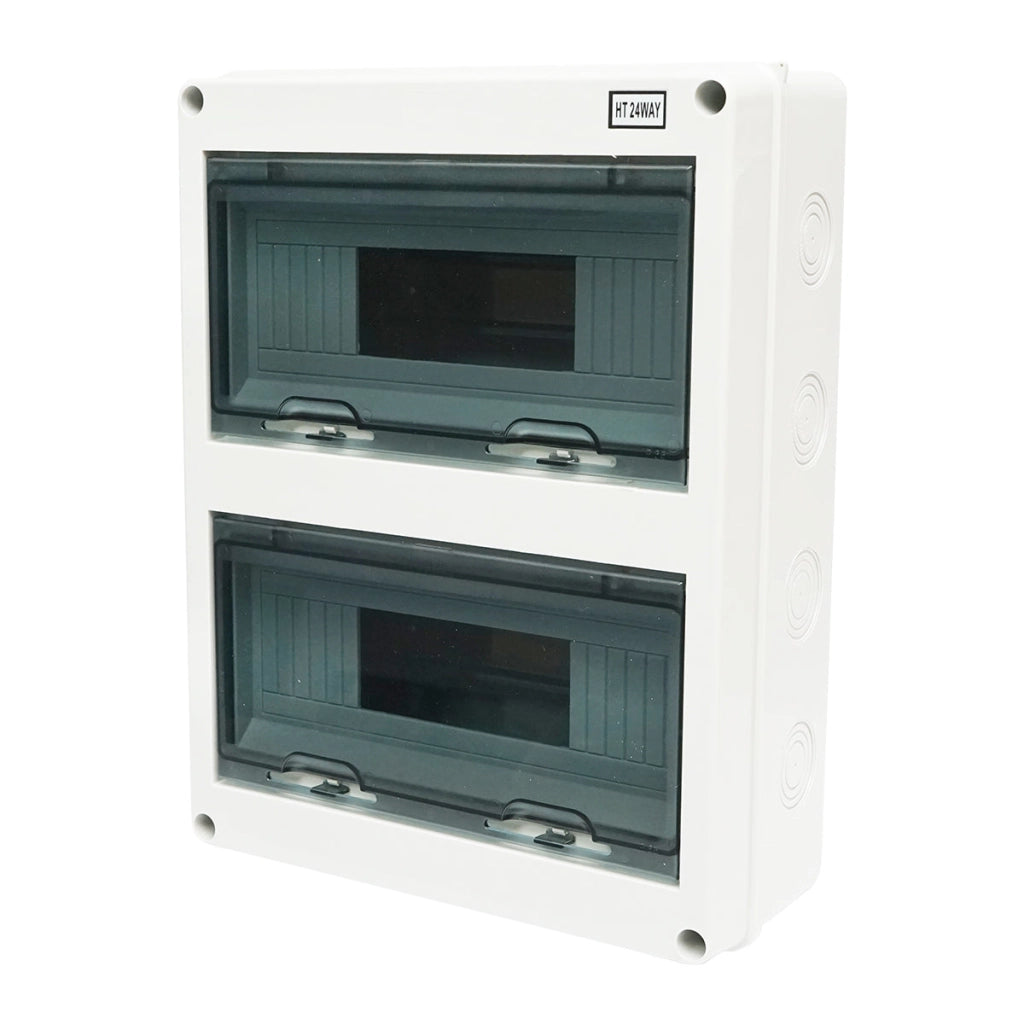 Quadro elettrico da parete, 2 file, 24 moduli, IP65, 420x295x130mm