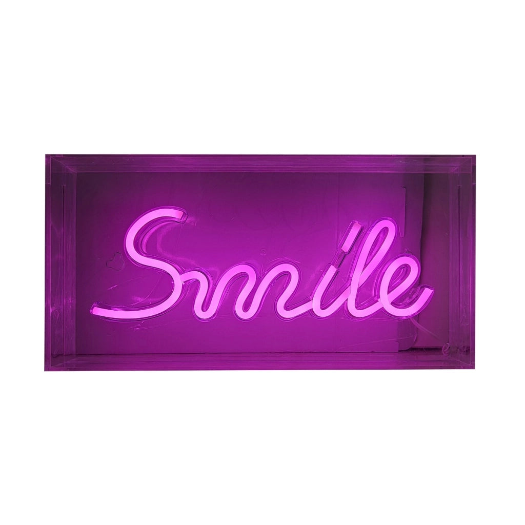 Applique Neon Smile LED rosa plastica Zuma Line