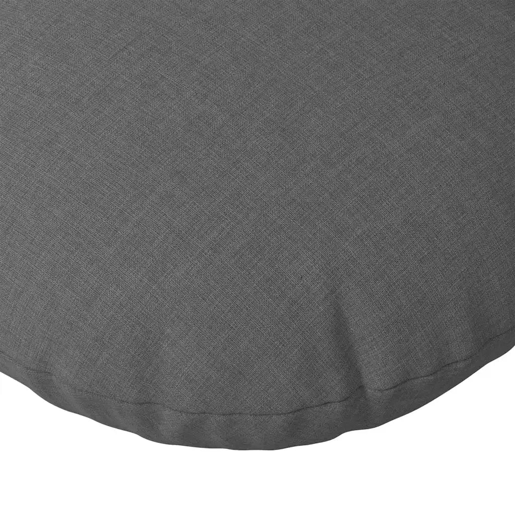 Cuscini per Seduta 2 pcs Grigio scuro Ø50 x 19 cm Tessuto 42014158