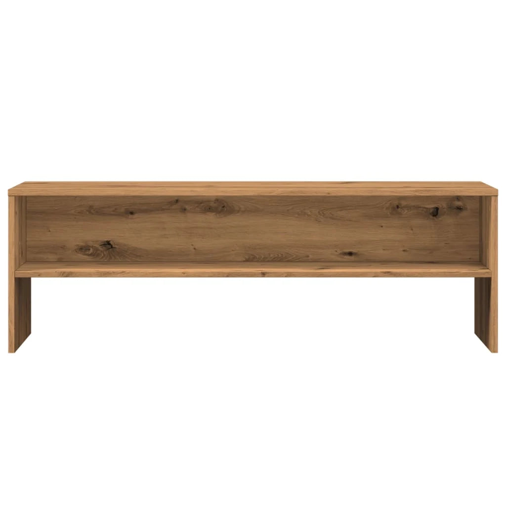 Mobile TV multimediale scaffale TV credenza mobile TV sala da pranzo soggiorno camera da letto rovere lavorato a mano 120 x 40 x 40 cm legno ingegnerizzato marrone 02_0027249